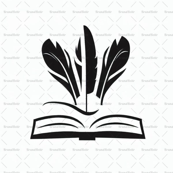 Offenes Buch und Feder
